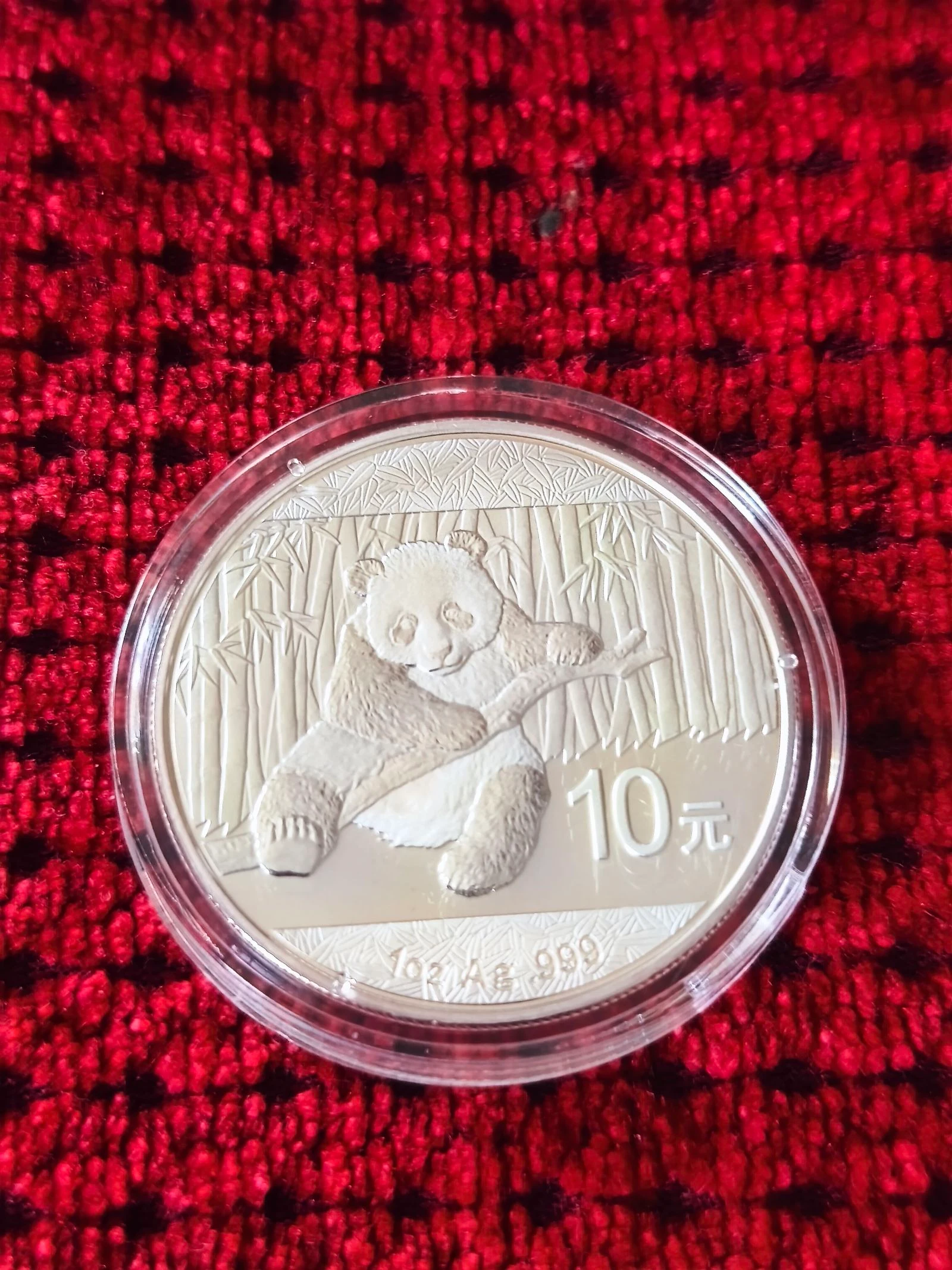 Moeda onça Panda China 2014 prata pura 31,1 gramas – photo 6